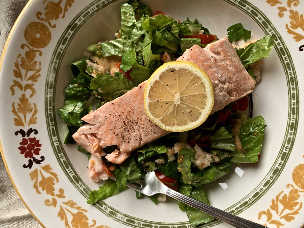 Perfect Poached Chardonnay Salmon {in your Romertopf} – Sally Cooks
