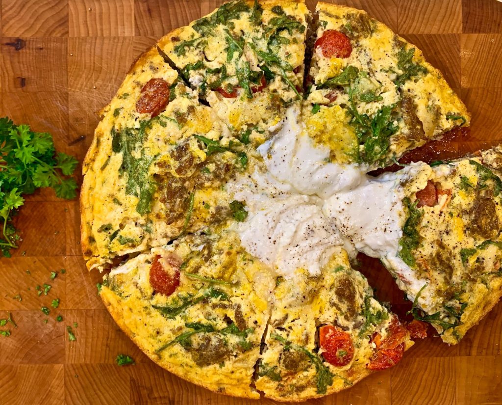 Sausage & Parmesan Quick Frittata Recipe, Main Dish